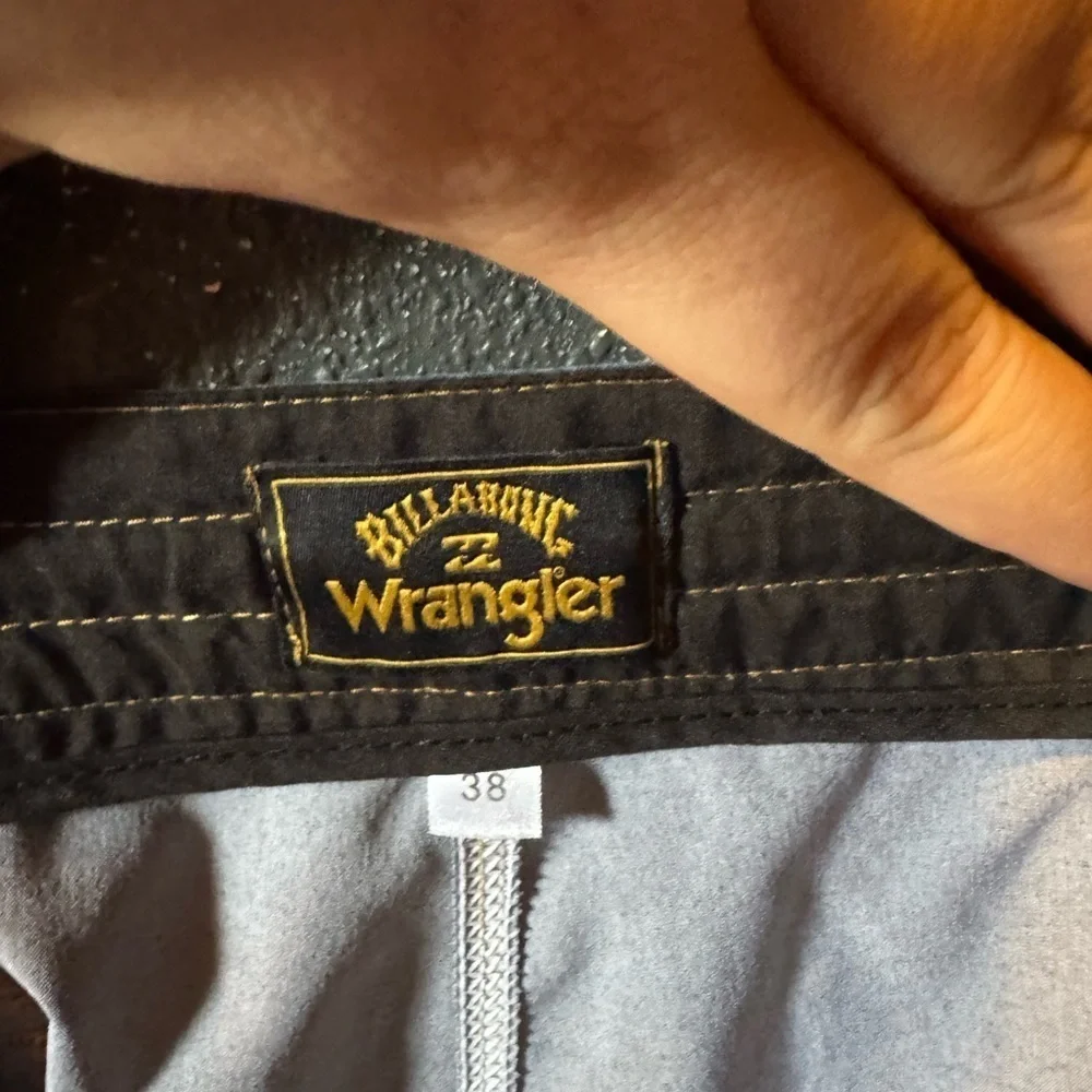 Billabong X Wrangler Black Board Shorts with Vibrant Side Panels